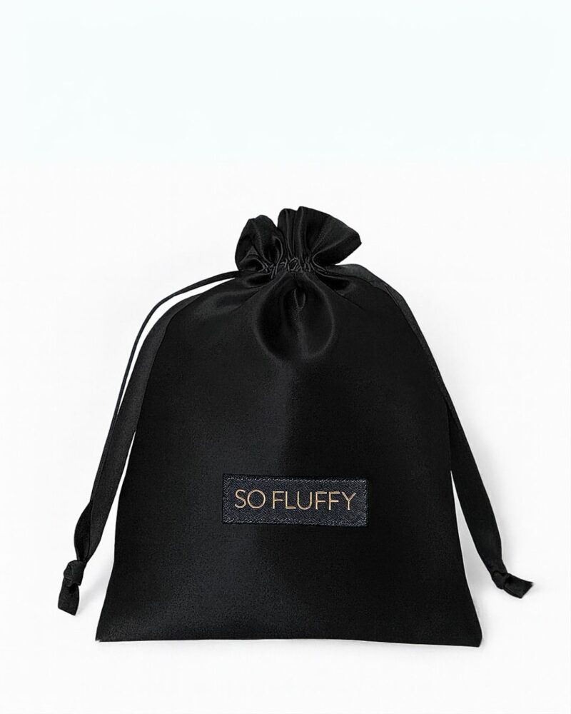 Jedwabny woreczek - czarny