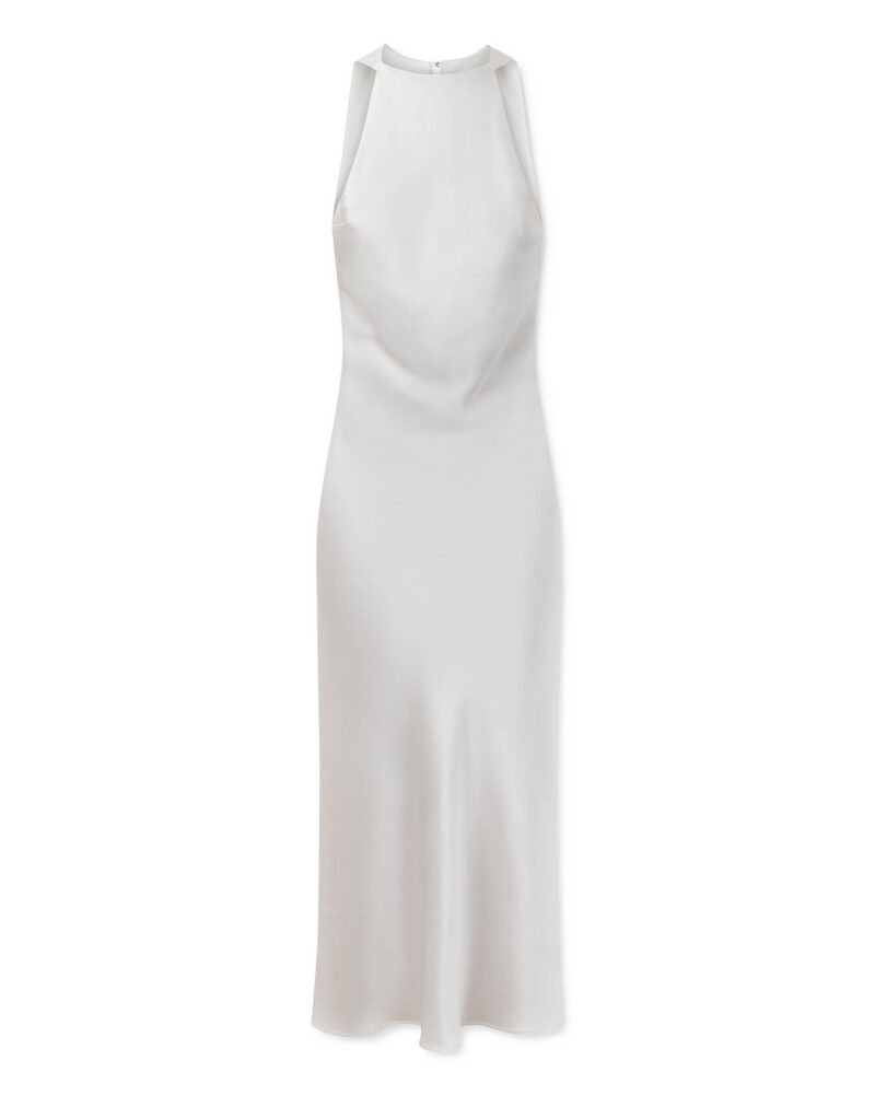 Jedwabna suknia IRIS – szyta na miarę