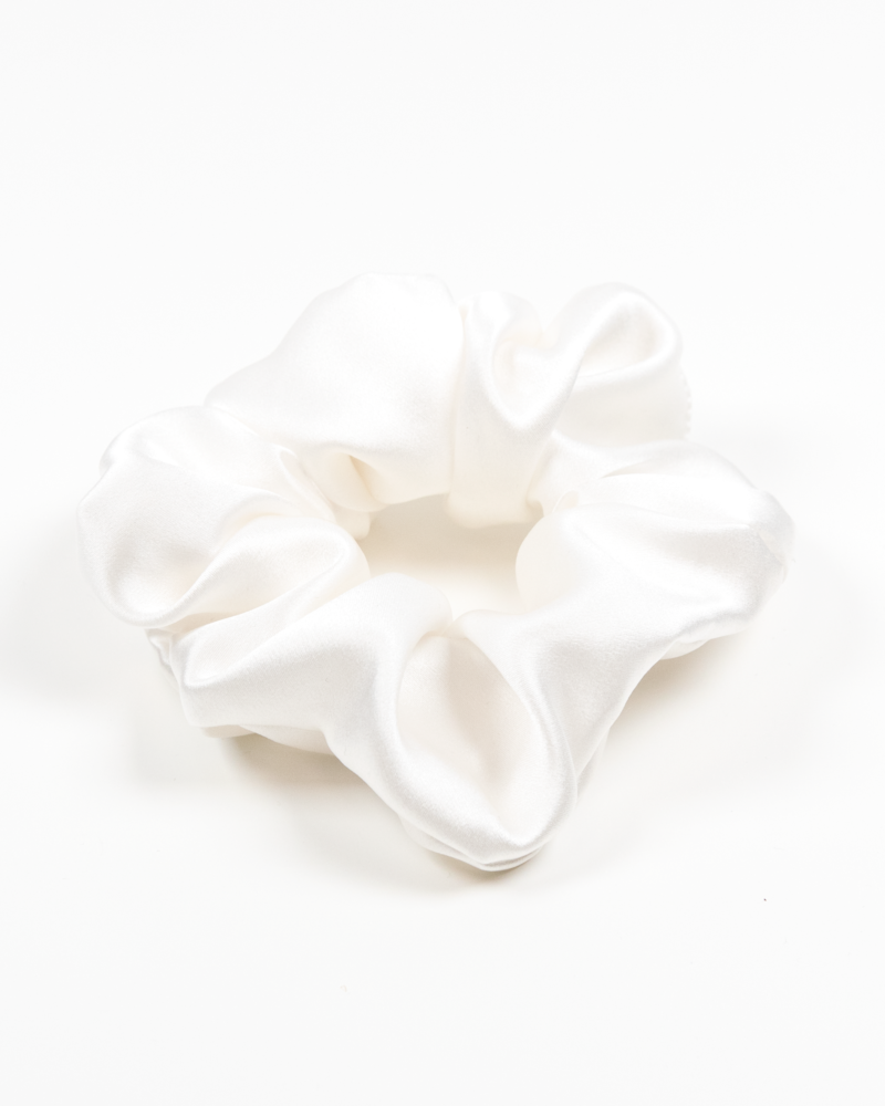 Jedwabna gumka maxi- ecru