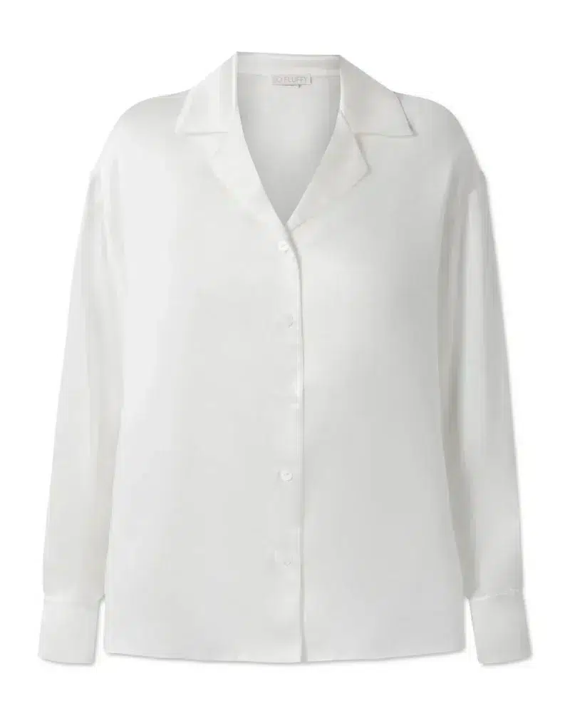 Jedwabna koszula SUNRISE - ecru - ONE SIZE