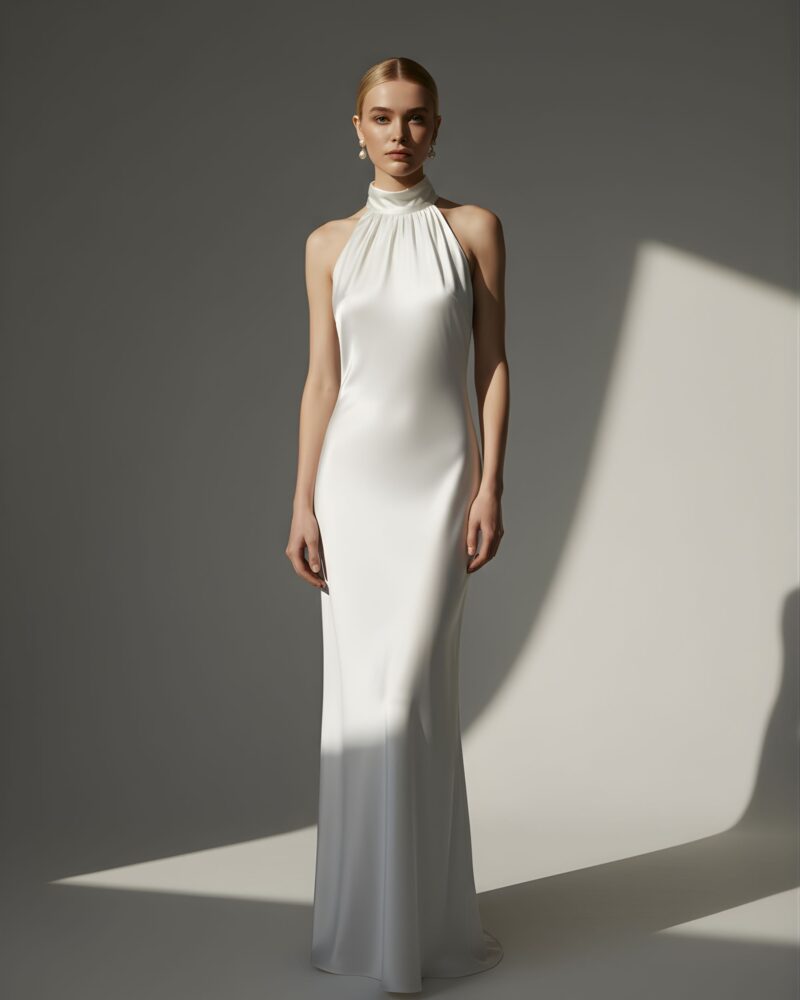 Jedwabna sukienka Charlie - szyta na miarę