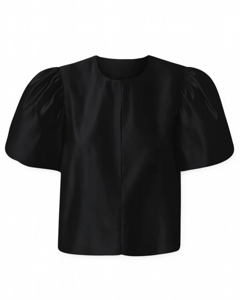 Jedwabna bluzka - Lilou - czarna